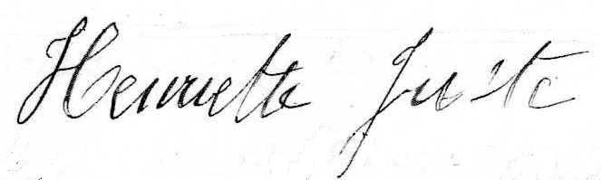 Signature Henriette Juste